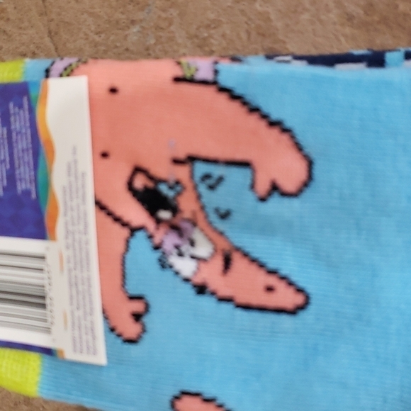 Spongebob Squarepants and Patrick Socks Nickelodeon Show 2 Pairs New - Picture 4 of 6